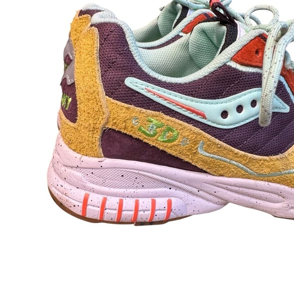 Saucony 3D Grid Hurricane S70745-2 Mens 7.5 Purple Lifestyle Sneakers Shoes S2 main image 9